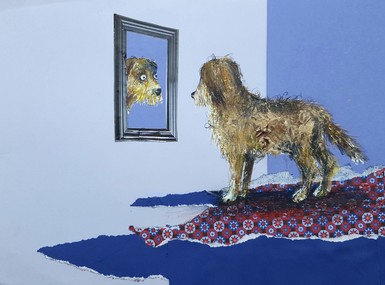 Buchillustration "Der alte Hund"